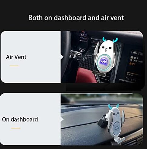 Wireless Car Charger, Automatic Clamping,15W Fast Charging, Compatible with iPhone 13/ 13Pro/12/12Pro/SE/11/11Pro/XSMax/XS/XR/X/8,Samsung S22/ S21/S20/ S10/S9/S8/Note20/ Note10/9 in Kuwait