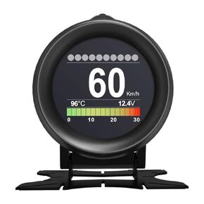 X60 Car Obd HUD متعدد الوظائف عداد رقمي إنذار سرعة قياس درجة حرارة الماء - اختبار خلل لـ 12 فولت OBD-II للمركبات القياسية عرض السيارات HUD in Kuwait