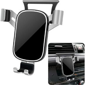 LUNQIN Car Phone Holder for Audi A6 S6 A7 S7 RS6 RS7 2012 2013 2014 2015 2016 2017 2018 Auto Interior Accessories Best Phones Mount Cell Cellphone Mobile Cradle Charging Navigation Bracket Air Vent