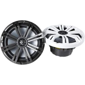 Kicker KM8 8-INCH (200mm) Marine Coaxial Speakerswith 1" tweeters,LED Charcoal and White Grilles,4-OHM in Kuwait