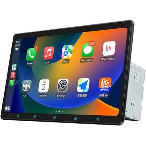 Joying Double Din Radio Car Stereo Apple Carplay & Android Auto11.6 بوصة وحدة رئيسية 8 جيجابايت + 128 جيجابايت مع رابط مرآة دعم 1920 × 1080، 5G WiFi، بلوتوث 5.0، مخرج مضخم صوت (JY-UZD11N8) in Kuwait