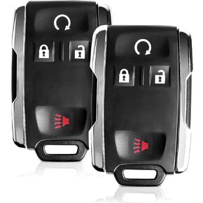 Key Fob Replacement fits for 2014-2020 Chevy Silverado GMC Sierra 1500 2500HD 3500HD Chevrolet Colorado GMC Canyon Car Keyless Entry Remote Start Control 4 Button 1 PCS