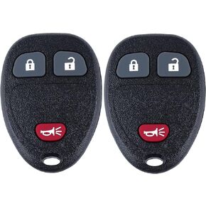 Keyless Entry Remote Control Car Key Fob for 07-2013 Chevy Silverado Avalanche Suburban Tahoe Equinox Traverse aptiva Sport Express/ GMC Sierra Yukon Savana Acadia (OUC60270, OUC60221) 2 Pack