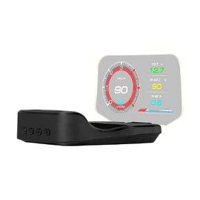 AWOLIMEI Car Heads Up Display C2, Obd2 Gauge Display with Speed, Water Temperature, Voltage, Fuel Consumption, Overspeed Alarm, Suitable for All Cars (C2) in Saudi Arabia