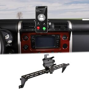 حامل هاتف محمول للوحة أدوات السيارة مناسب لـ Toyot@a FJ Cruiser 2007-2021 حامل هاتف السيارة جبل لوحة داش المسار حامل الهاتف الخليوي فتحة تهوية مركزية متعددة الوظائف ملحقات حامل الهاتف