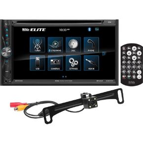 BOSS Audio Systems Elite BV775BLC Car DVD Player - A-Link (Screen Mirroring), Bluetooth Audio and Calling, 6.95 Inch Touchscreen, Double Din, CD, DVD, USB, SD, Aux AV in, AM/FM, Rear Camera Included