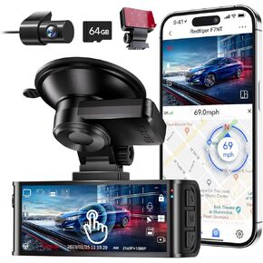 كاميرا أمامية وخلفية REDTIGER F7N Touch 4K أمامية وخلفية مع حامل 3M in Kuwait