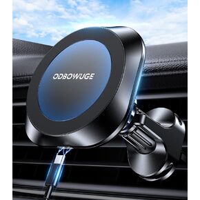 حامل شاحن سيارة لاسلكي، شاحن حامل سيارة Magsafe متوافق مع iPhone 14 13/13 Pro/Max/12/12 Pro/ 12 Pro Max/ 12 Mini، شاحن iPhone 15 واط شحن سريع in Kuwait