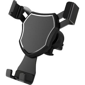 AUCELI Car Phone Holder Mount, Air Vent Hands Free Clip Cradle Universal for Cellphone, Gravity Auto Lock and Thick Case Friendly, Compatible with iPhone 14 13 Pro Max S20 All Smartphones (Black)