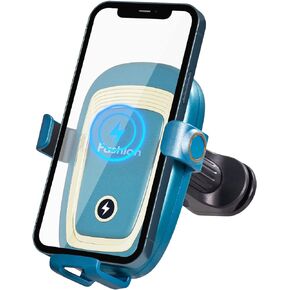 Wireless Car Charger,15W Gravity Sensor Car Phone Holder, Air Vent Car Mount Charger Compatible with iPhone 14/14 Pro/13/13 Pro/12 pro/12/11/X/8, Samsung S20/S10/S9/S8/Note10/Note9,etc.(White)