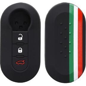 غطاء مفتاح سيليكون kwmobile متوافق مع مفتاح سيارة Fiat Lancia ذو 3 أزرار in Saudi Arabia