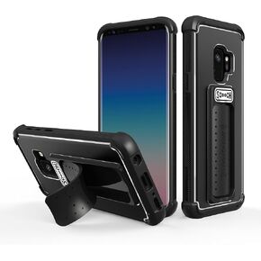Scooch Wingman Case with Pop Out Car Mount, Grip, and Kickstand for Samsung Galaxy S22+ Plus Case [10 ft Drop Protection] Slim Phone Cover, Compatible with Magnetic Phone Mounts (2022) (Clear)