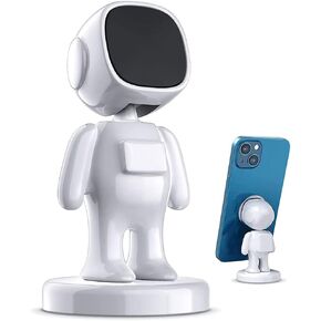 حامل هاتف مغناطيسي لرائد الفضاء من كينيزوكسي، حامل هاتف مغناطيسي قابل للتعديل 360 درجة للسيارة متوافق مع هاتف iPhone Samsung (أبيض) in Kuwait