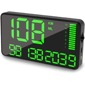 5.5'' Speedometer Odometer Display MPH/KMH with Over Speeding Alarm for All Vehicle Truck Bicycle Motorcycle, Speed, Driving Mileage, Time Calculation in Saudi Arabia