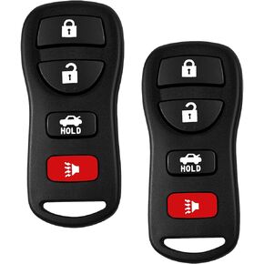 Replacement for 02-2006 Nissan Maxima Altima Murano , 03-2009 350Z Quest Armada , 07-2015 Nissan Sentra Versa , Keyless Entry Car Key That Use 4 Button FCCID: KBRASTU15 CWTWB1U733 (Pack of 2) in Kuwait