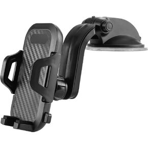 LAX Gadgets Cradle Phone Mount for Car Dashboard, Cell Phone Holder for Car, Car Phone Holder Mount, Car Mount for Windshield Window, Car Phone Mount, Suction Cup Phone Holder, Mobile Holder for Car