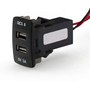 QC3.0 + 5V 3A مقبس طاقة USB مزدوج، شاحن سيارة سريع الشحن USB محول للهواتف الذكية PDA Android GPS يستخدم لهوندا in Kuwait