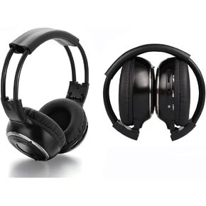 سماعات AYVVPII IR للسيارة DVD، سماعات رأس السيارة اللاسلكية، سماعة رأس الأشعة تحت الحمراء العالمية 2 قناة لنظام الترفيه في السيارات قطعتين in Kuwait