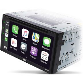 BOSS Audio Systems Elite BV900ACP Car Multimedia Player with Apple CarPlay-Android Auto - Double Din, 6.75 Inch Capacitive Touchscreen, Bluetooth, DVD, CD, USB, Aux, AM FM