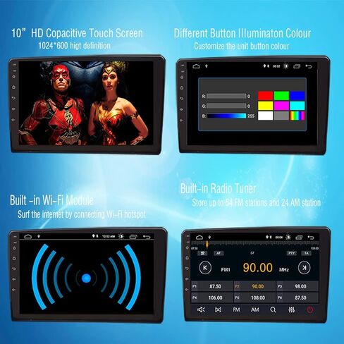 مشغل راديو ستيريو للسيارة يعمل بنظام Android 12 بشاشة 9 بوصة IPS تعمل باللمس ونظام تحديد المواقع العالمي (GPS) مدمج لاسلكي CarPlay بلوتوث يدعم JBL Stereo Factory WiFi Obd2 DVR TPMS لسيارة Toyota Venza 2008-2016 in Kuwait