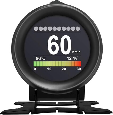 X60 Car Obd HUD متعدد الوظائف عداد رقمي إنذار سرعة قياس درجة حرارة الماء - اختبار خلل لـ 12 فولت OBD-II للمركبات القياسية عرض السيارات HUD in Kuwait