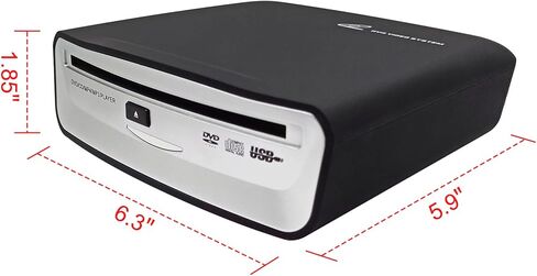 مشغل أقراص مضغوطة محمول من LEROAADZ لمنفذ USB للسيارة، مشغل أقراص مضغوطة خارجي عالمي للسيارة، مشغل أقراص USB للسيارة للملاحة بنظام Android (لنظام Android 4.4 وما فوق فقط)، التوصيل والتشغيل in Kuwait