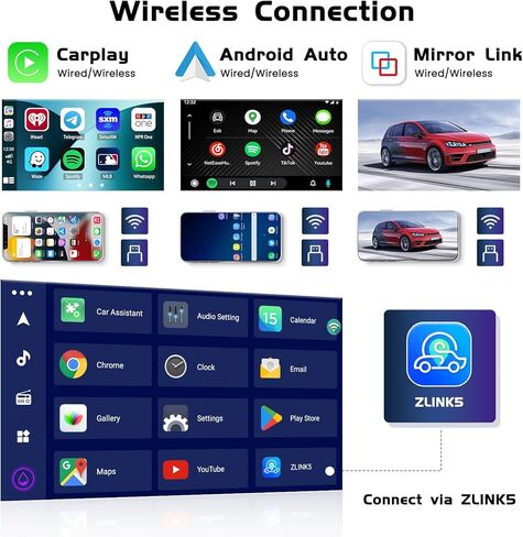 【8 Core Android 13】 ستيريو سيارة لسيارة BMW X3 [E83] 2006-2010 لاسلكي Apple CarPlay Android Auto، راديو سيارة بشاشة لمس 9 بوصة مع نظام ملاحة GPS بلوتوث 5.0 DSP 4G WiFi FM AM سبليت الشاشة in Kuwait