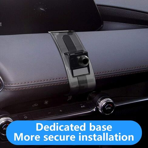 حامل هاتف السيارة Musttrue LUNQIN لعام 2019-2024 Mazda 3 [الهواتف الكبيرة مع حافظة صديقة] ملحقات السيارات ودعامة التنقل والديكور الداخلي للهاتف المحمول ومرآة الهاتف in Kuwait