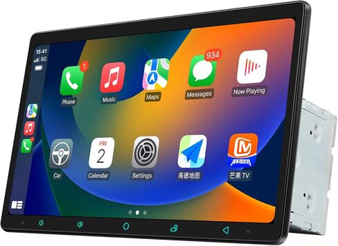 Joying Double Din Radio Car Stereo Apple Carplay & Android Auto11.6 بوصة وحدة رئيسية 8 جيجابايت + 128 جيجابايت مع رابط مرآة دعم 1920 × 1080، 5G WiFi، بلوتوث 5.0، مخرج مضخم صوت (JY-UZD11N8) in Kuwait