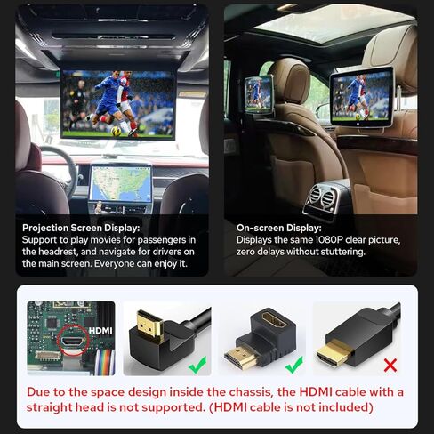 Joying Double Din Radio Car Stereo Apple Carplay & Android Auto11.6 بوصة وحدة رئيسية 8 جيجابايت + 128 جيجابايت مع رابط مرآة دعم 1920 × 1080، 5G WiFi، بلوتوث 5.0، مخرج مضخم صوت (JY-UZD11N8) in Kuwait