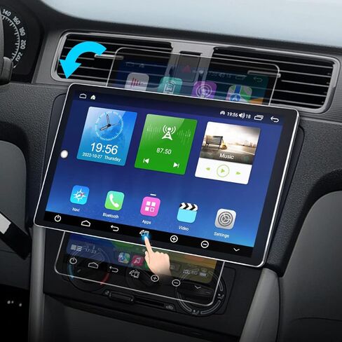 JOYING جديد 10.1 بوصة ستيريو سيارة أندرويد شاشة قابلة للتدوير التلقائي 1280x800P شاشة لمس عالمية مزدوجة الدين راديو السيارة أندرويد 10.0 نظام دعم Bluetooth5.1/5G WIFI/4G بطاقة SIM in Kuwait