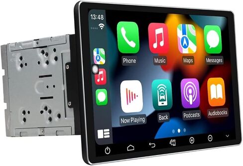 JOYING جديد 10.1 بوصة ستيريو سيارة أندرويد شاشة قابلة للتدوير التلقائي 1280x800P شاشة لمس عالمية مزدوجة الدين راديو السيارة أندرويد 10.0 نظام دعم Bluetooth5.1/5G WIFI/4G بطاقة SIM in Kuwait