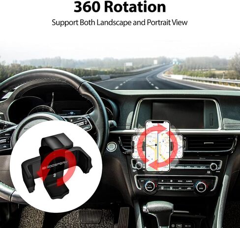 GOOSPERY [عبوة من قطعتين] حامل هاتف عالمي للسيارة مع مشبك تهوية هوائي وحامل حر اليدين للسيارات المتوافقة مع هواتف iPhone وGalaxy وHuawei وXiaomi وGoogle وOnePlus ومعظم الهواتف الذكية in Kuwait
