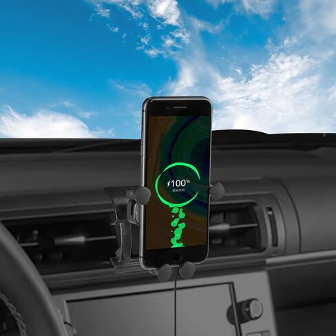 KUNGKIC for 2021 2022 Toyota GR86 86 Subaru BRZ حامل هاتف تلقائي عالمي من الألومنيوم حامل سيارة قابل للتدوير بمشبك للهاتف الخلوي مناسب لملحقات الهاتف الداخلية مقاس 3.5-5.5 بوصة باللون الأحمر in Kuwait