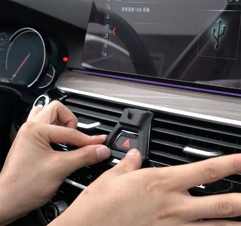 حامل هاتف BEERTE مناسب لسلسلة BMW 5 2017 2018 2019 2020 2021 2022 فتحة تهوية مغناطيسية قوية للوحة قيادة السيارة، حامل هاتف خلوي، حامل هاتف مغناطيسي مناسب لأي هاتف ذكي بوصة in Kuwait