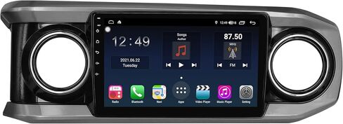 ستيريو سيارة اندرويد 10 لتويوتا تاكوما 2016 2017 2018 2019 2020 2021 2022، راديو بديل بنظام تحديد المواقع والملاحة بشاشة لمس 10 انش يدعم واي فاي كاربلاي بلوتوث in Kuwait