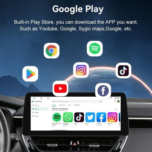 أندرويد 13.0 لهوندا أكورد 8th راديو 2008-2012 أندرويد أوتو كاربلاي مع 12.3 بوصة IPS شاشة تعمل باللمس سيارة استقبال الصوت لتحديد المواقع واي فاي SWC كاميرا احتياطية in Kuwait