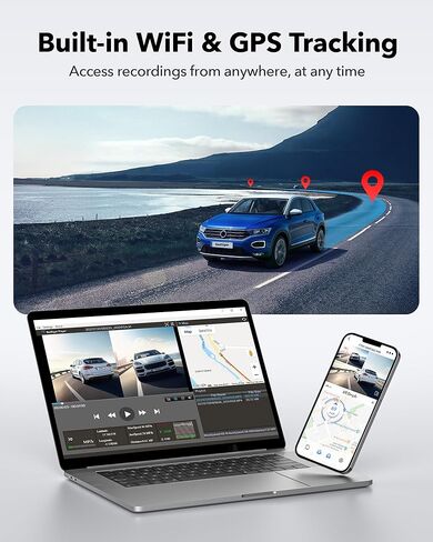 كاميرا أمامية وخلفية REDTIGER F7N Touch 4K أمامية وخلفية مع حامل 3M in Kuwait