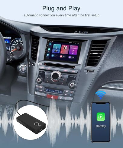 Rimoody Wireless CarPlay Adapter Apple for iPhone 2023 Style CarPlay Wireless Dongle Plug & Play Converts Wired CarPlay to Wireless for Factory Wired CarPlay Cars Ai Box Adapter USB Type C in Saudi Arabia