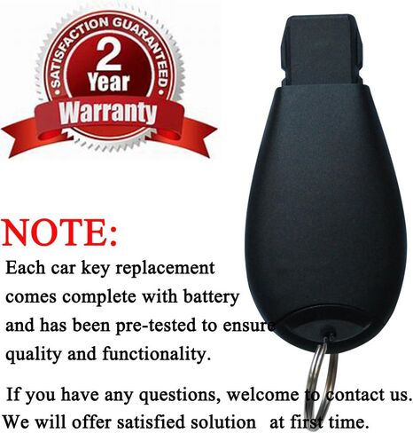 مفتاح فوب متوافق مع 2008-2010 كرايسلير 300 2008-2014 دودج تشالنجر 2008-2013 دودج تشارجر 2008-2013، مفتاح تحكم عن بعد للدخول بدون مفتاح بيست ريموتس 4 ازرار بديل لـ M3N5WY783X IYZ-C01C in Kuwait