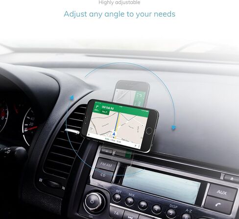 مجموعة حامل الهاتف الخلوي المغناطيسي المسطح من WUTEKU للسيارة - تعمل على جميع المركبات والهواتف والأجهزة اللوحية - متوافقة مع iPhone XR XS X 8 7 Plus وGalaxy S10 S9 S8 من Pro Driver in Kuwait