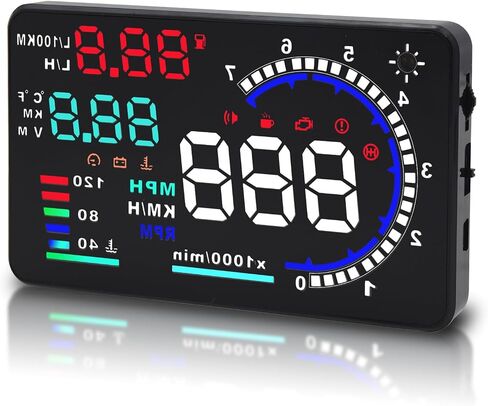 obd2 سيارة hud سيارة رئيس يصل العرض مقياس متعدد الوظائف مع obd2 + gps نظام مزدوج الرقمية LCD gps رؤساء يصل عرض لوحة القيادة الكمبيوتر الذكية عداد السرعة لجميع المركبات السيارات شاحنة in Kuwait