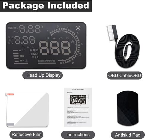 obd2 سيارة hud سيارة رئيس يصل العرض مقياس متعدد الوظائف مع obd2 + gps نظام مزدوج الرقمية LCD gps رؤساء يصل عرض لوحة القيادة الكمبيوتر الذكية عداد السرعة لجميع المركبات السيارات شاحنة in Kuwait