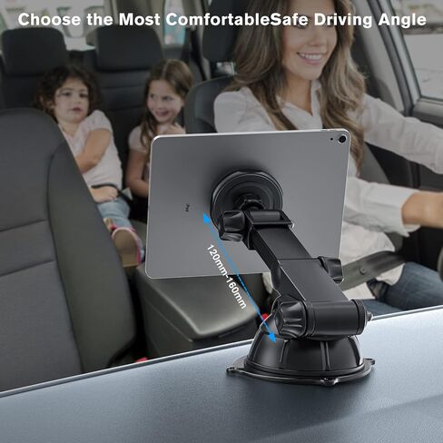 PLDHPRO Magnetic Phone Holder Car for MagSafe Car Mount iPhone 14 13 12 Pro Max Plus Mini, Dash Dashboard Air Vent Adjustable Telescopic Arm car Accessories Fits MagSafe Case All Phones Tablets in Kuwait