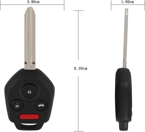 OCPTY 2 X Flip Key Entry Remote Control Uncut Key Fob Transmitter استبدال لسوبارو امبريزا 2013-2018 لسوبارو فورستر 12 13 14 15 16 17 18 CWTWBU766 57497-FJ031 / 57497-FJ240 in Saudi Arabia
