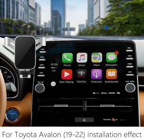 LUNQIN Car Phone Holder Mount for Toyota Avalon 2019-2022 Big Phones with Case Auto Accessories Navigation Bracket Interior Decoration Mobile Cell Automobile in Saudi Arabia