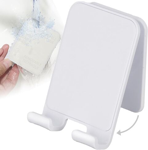 FutuxyTech 【Adjust &Reusable &Washable】 Replacement for Airstick Phone Holder Mirror Mount TikTok Cradle Glass Mount Phone Holder Shower Phone Holder (White) in Kuwait