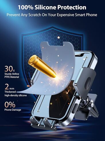 فايسيد حامل جوال للسيارة [سهل الاستخدام] 🥇حامل هاتف للسيارة فائق الثبات لجميع الموبايلات مع حافظات سميكة 3 في 1 حامل موبايل عالمي 3 في 1 in Kuwait