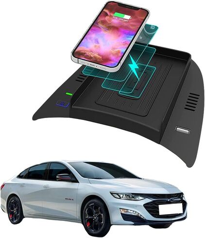 شاحن سيارة لاسلكي من كوكا باتر لوحدة التحكم المركزية مع صينية شيفروليه ماليبو مع منفذ يو اس بي، قاعدة شحن جوال لاسلكية سريعة للسيارة in Kuwait