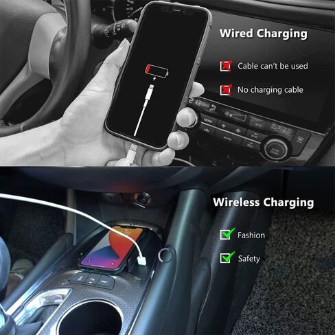 شاحن سيارة لاسلكي من كوكا باتر لوحدة التحكم المركزية مع صينية شيفروليه ماليبو مع منفذ يو اس بي، قاعدة شحن جوال لاسلكية سريعة للسيارة in Kuwait